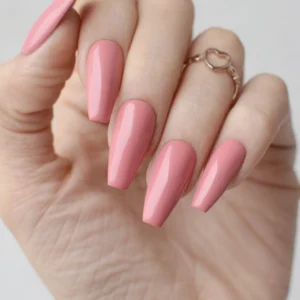 mano color base coat esmalte permanente rosado cremoso pink mask