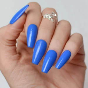 mano color gel esmalte permanente azul cremoso coleccion change the world