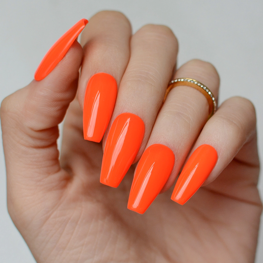 mano gel color esmalte permanente naranjo cremoso change the world pink mask