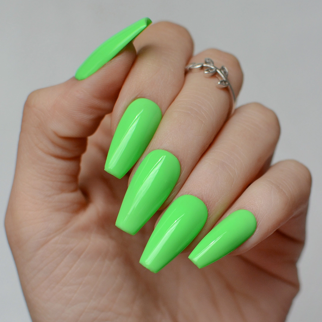 mano gel color esmalte permanente verde neon cremoso change the world pink mask