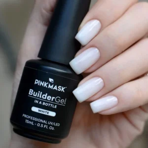 builder gel en botella acrílico construcción de uñas